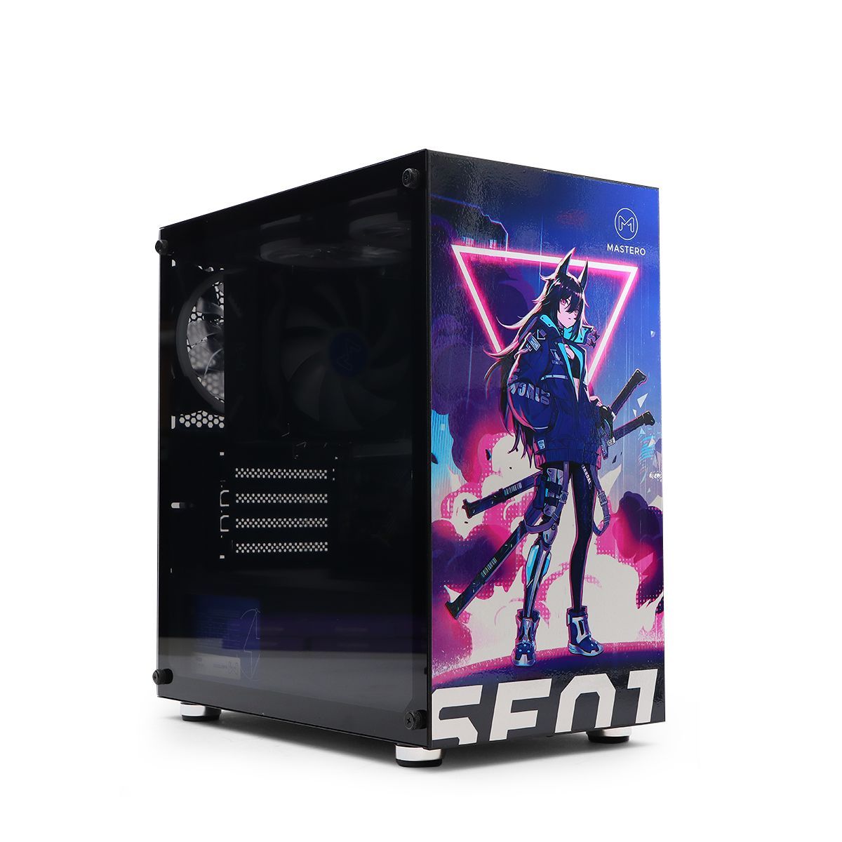 Корпус Mastero Anime City Case, mATX, Mini-Tower, USB 3.0, черный, без БП  (MST-GCM-01-ACC) - купить с доставкой по выгодным ценам в интернет-магазине  OZON (1102846598)