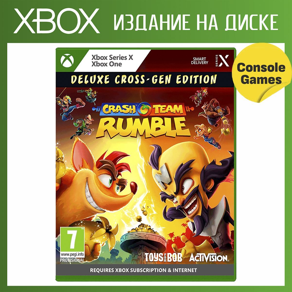 Игра Crash Team Rumble Deluxe Cross-Gen Edition (Xbox Series, Xbox One,  Английская версия) купить по низкой цене с доставкой в интернет-магазине  OZON (1237683727)