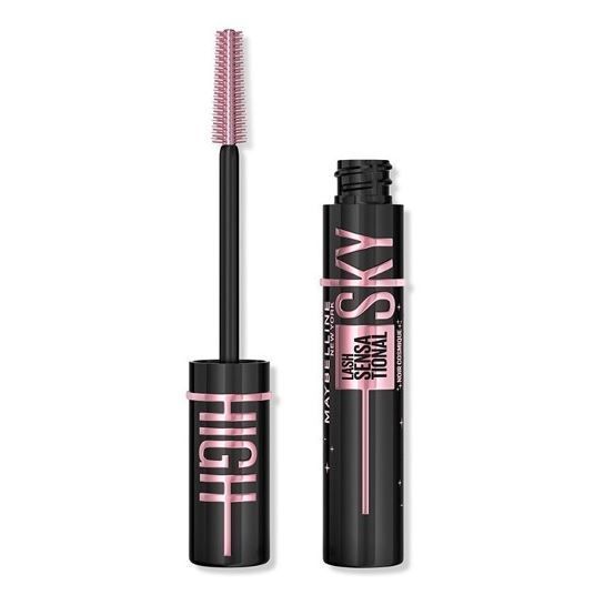 MaybellineNewYorkТушьдляресницLashSensationalSkyHigh,чернаяудлиняющаяобъемная,цветCosmicBlackУльтрачерный,7.2мл