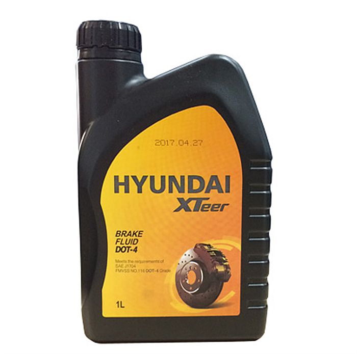 Hyundai xteer тормозная жидкость brake fluid dot-4, 1л 2010853