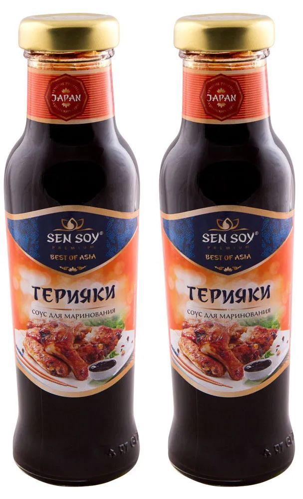 Соус Sen Soy Premium Терияки для маринования, 2 уп по 320 г