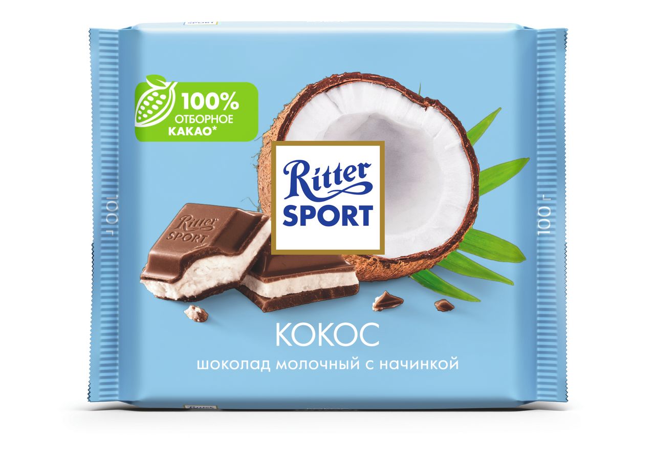 Шоколад Риттер спорт Кокос