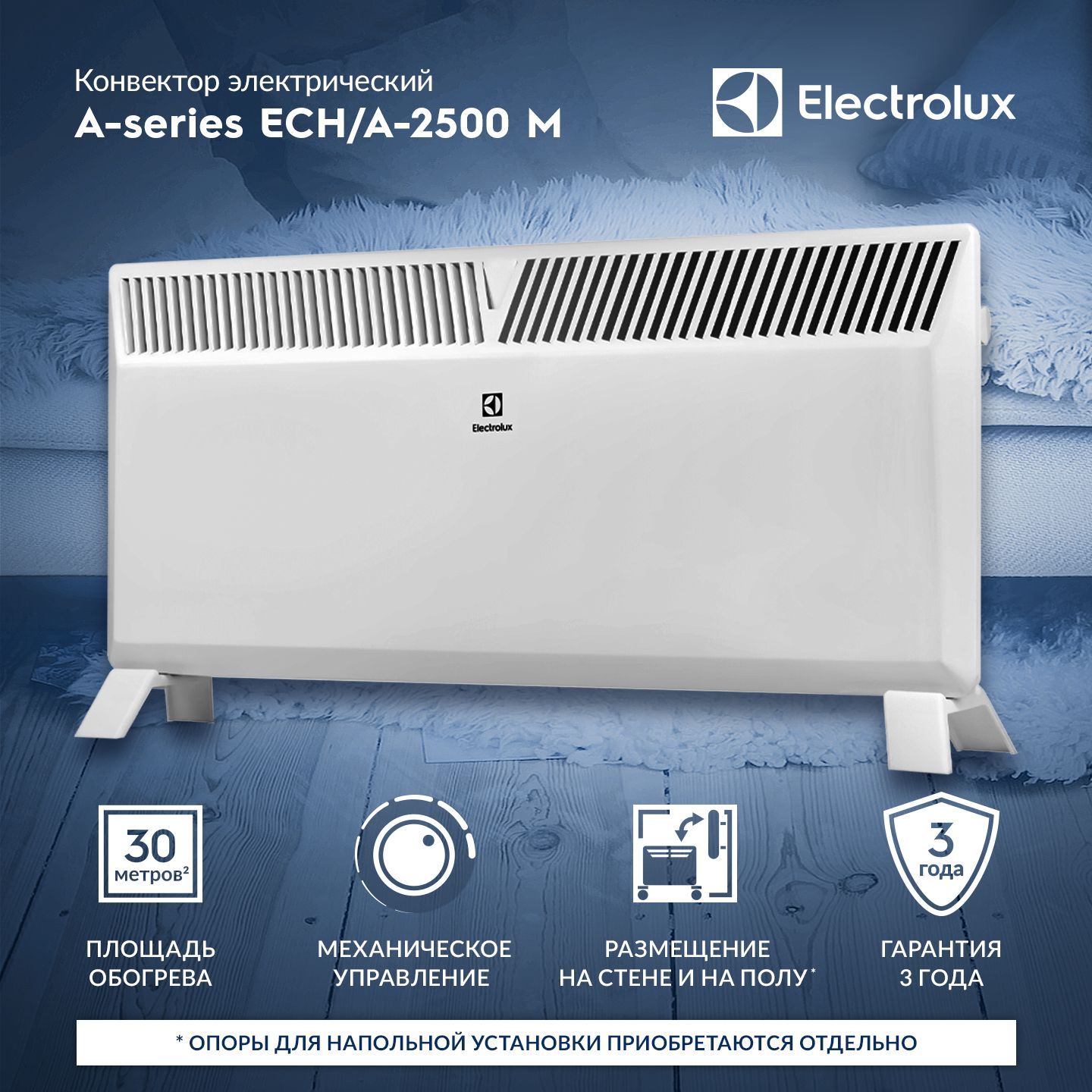 Обогреватель Electrolux ECH/A-M_2500 купить по выгодной цене в  интернет-магазине OZON (208040126)