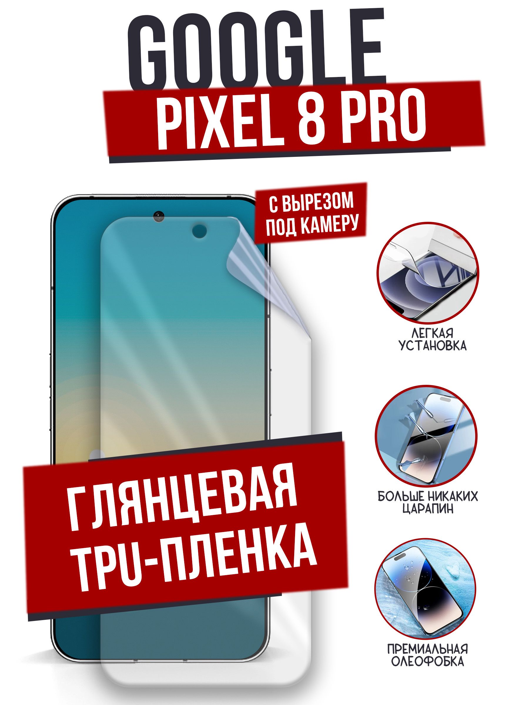 Защитная пленка Google Pixel 8pro VPK - купить по выгодной цене в  интернет-магазине OZON (1224257195)