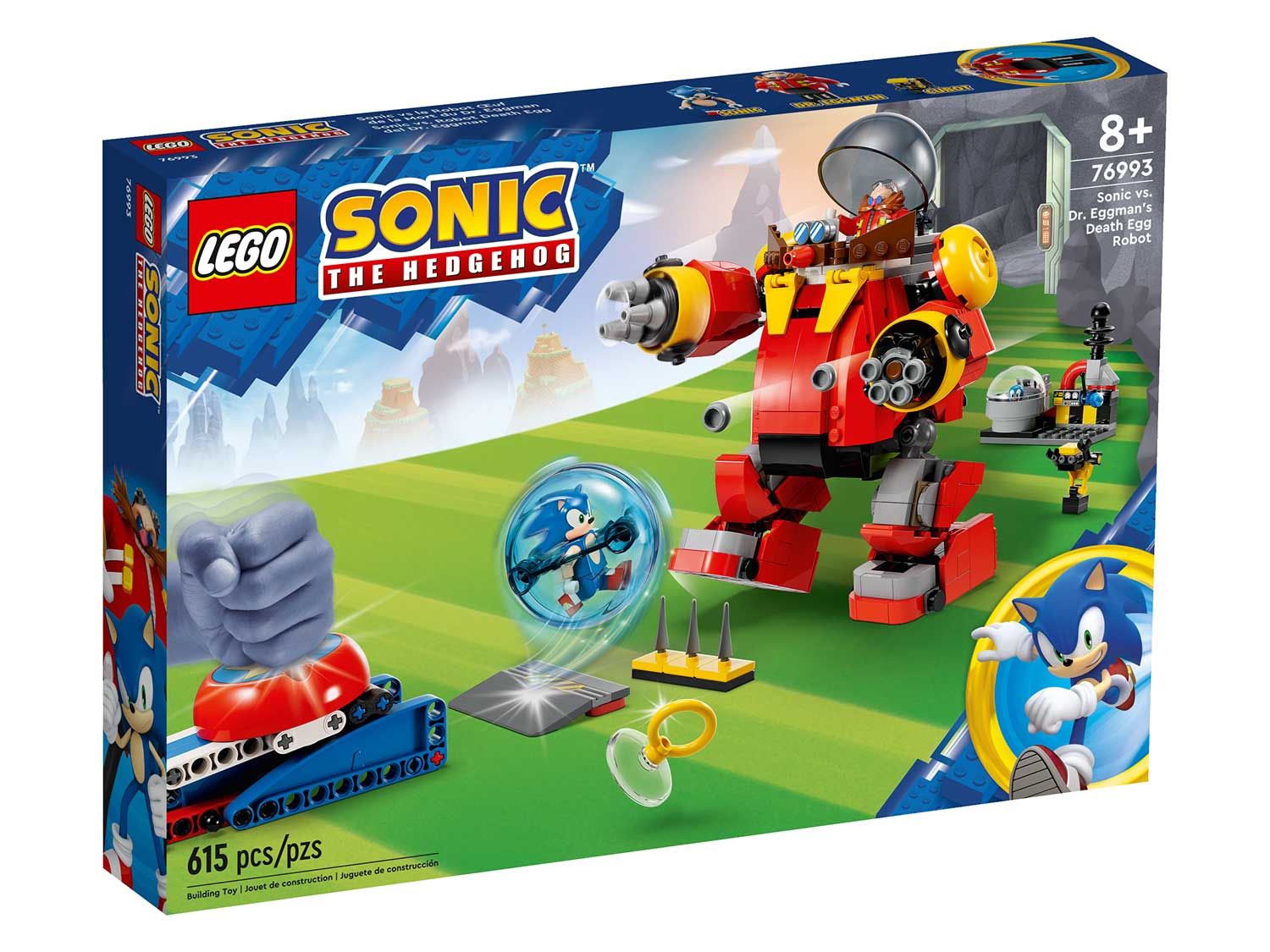 Конструктор LEGO Sonic Соник против робота-яйца смерти доктора Эггмана, 615  деталей, 8+, 76993 - купить с доставкой по выгодным ценам в  интернет-магазине OZON (1222913357)