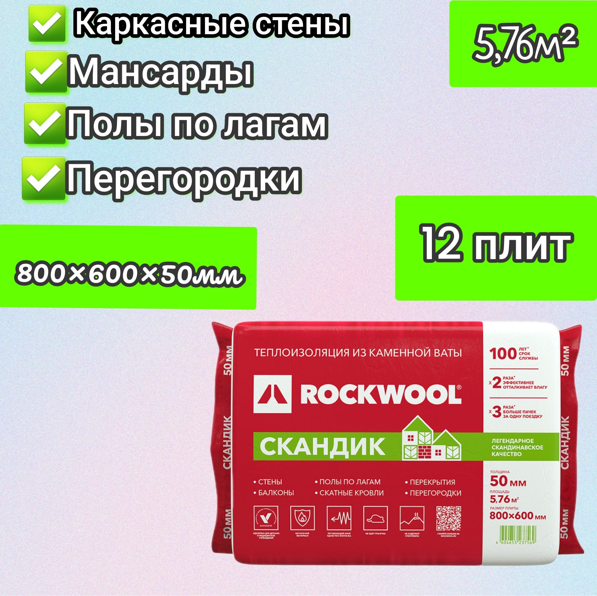 Утеплитель Каменная Вата купить на OZON по низкой цене