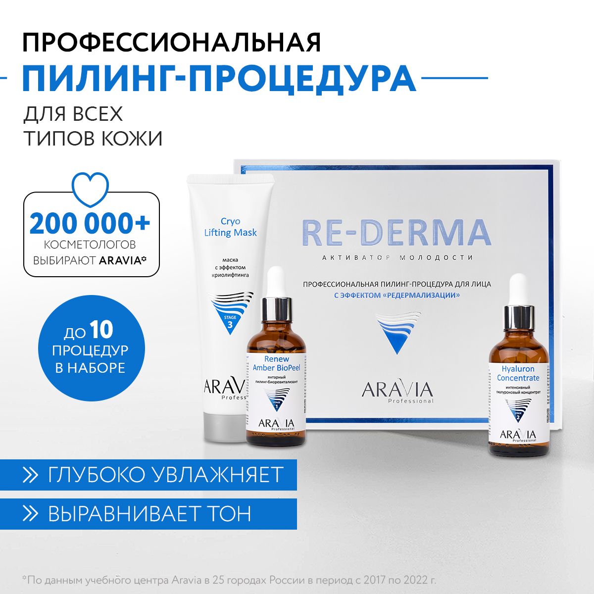 ARAVIA Professional Профессиональная пилинг-процедура для лица с эффектом  РЕДЕРМАЛИЗАЦИИ RE-DERMA - купить с доставкой по выгодным ценам в  интернет-магазине OZON (1057690523)