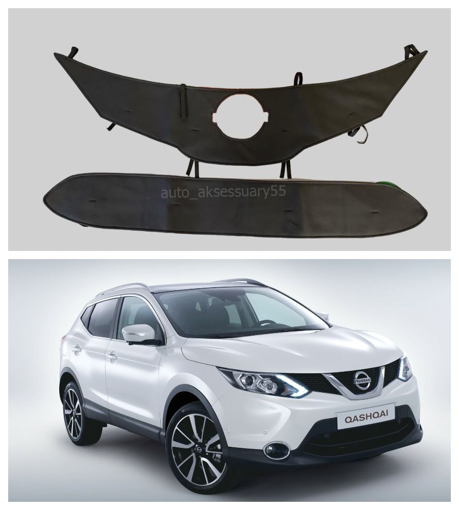 Утеплитель решетки радиатора Nissan Qashqai J11 2013 - 2017 Ниссан Кашкай