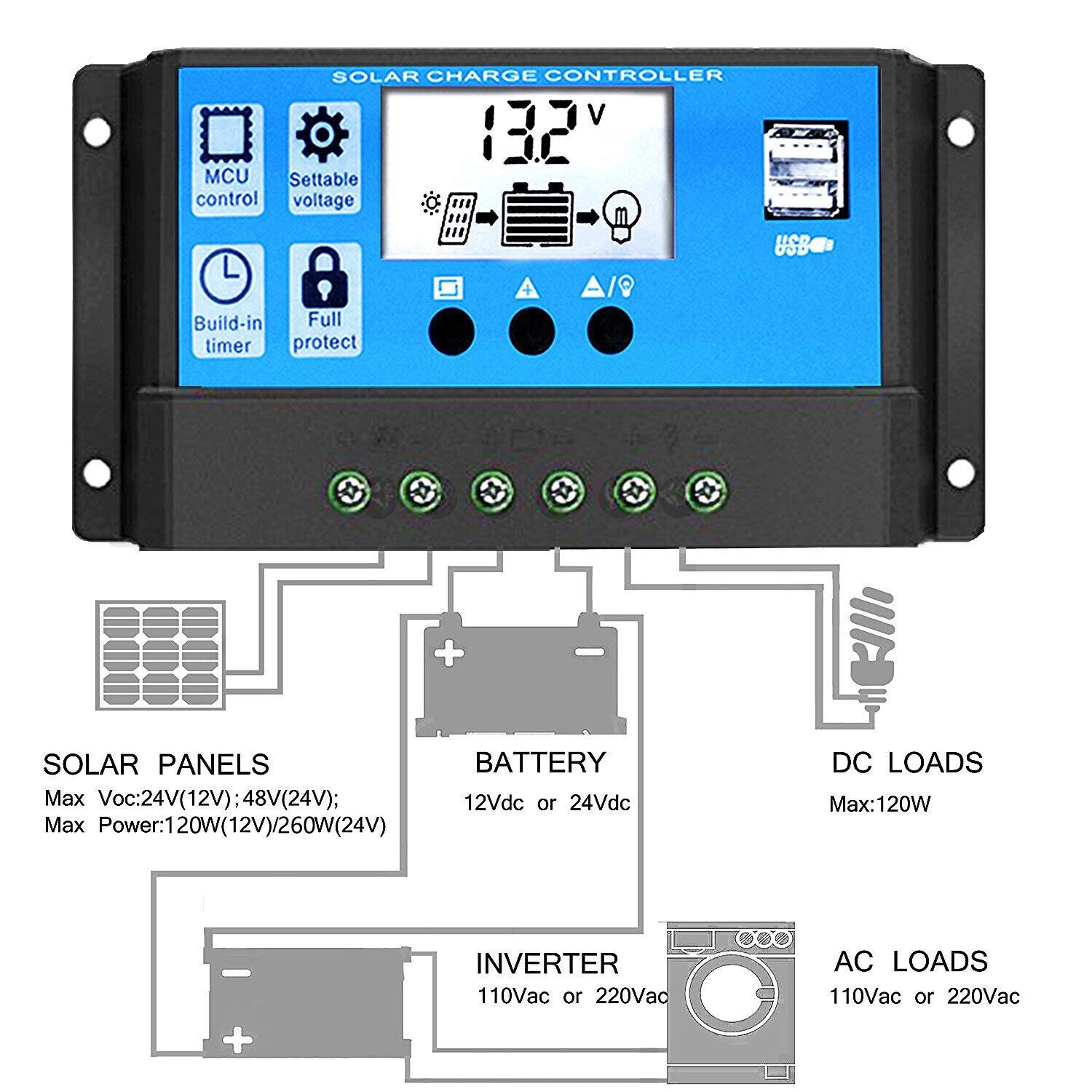 Solar charge controller схема