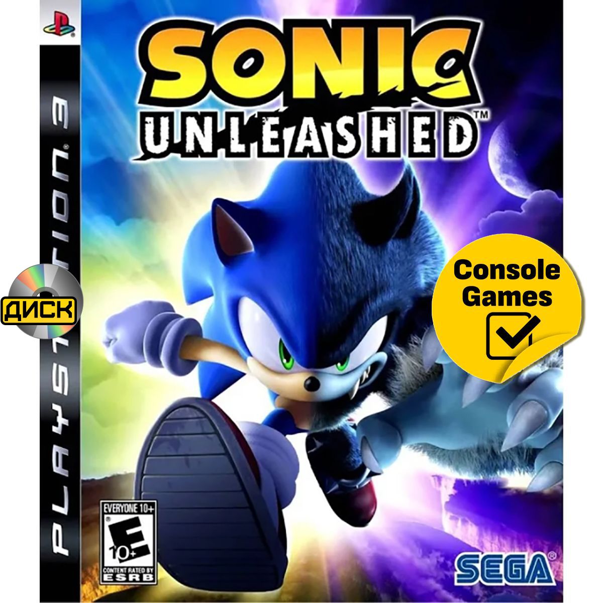 PS3 Sonic Unleashed (английская версия). Товар уцененный