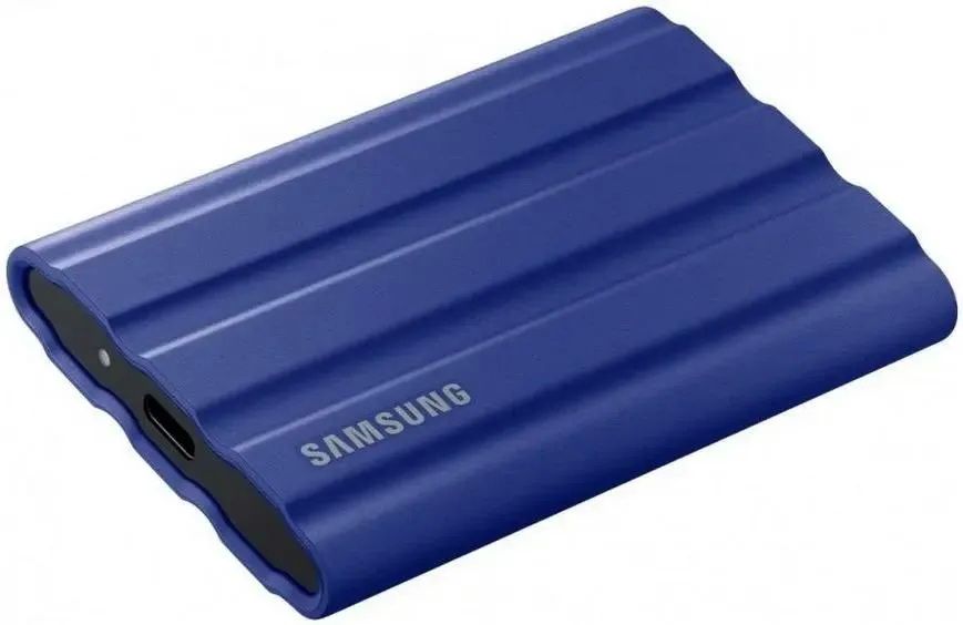 Samsung 1 ТБ Внешний SSD-диск Внешний накопитель SSD 1 Тб T7 Touch (MU-PE1T0R/WW) USB Type-C (MU-PE1T0R/WW), синий