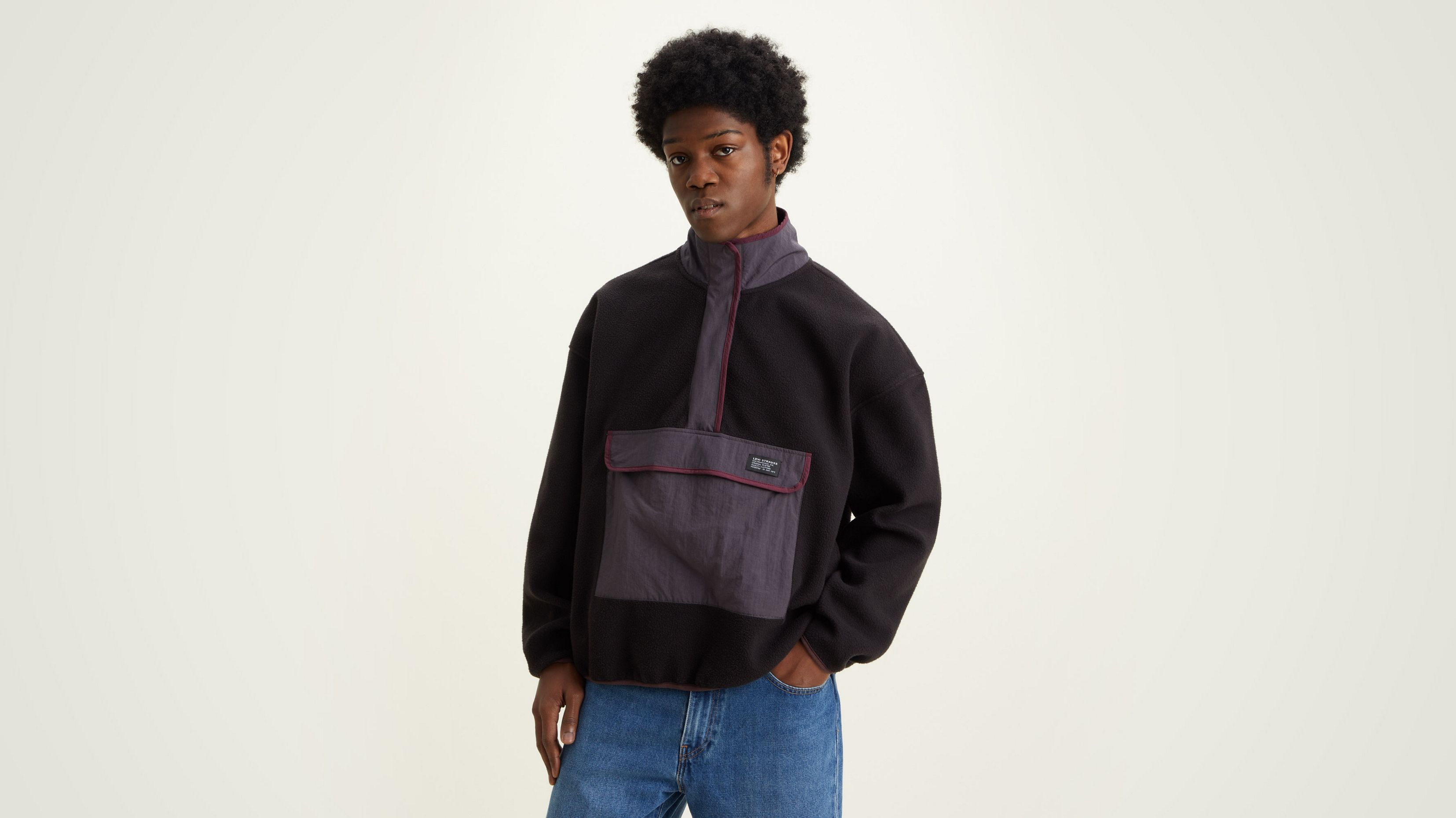 Without zip. Анорак левайс мужской. Анорак Levis.