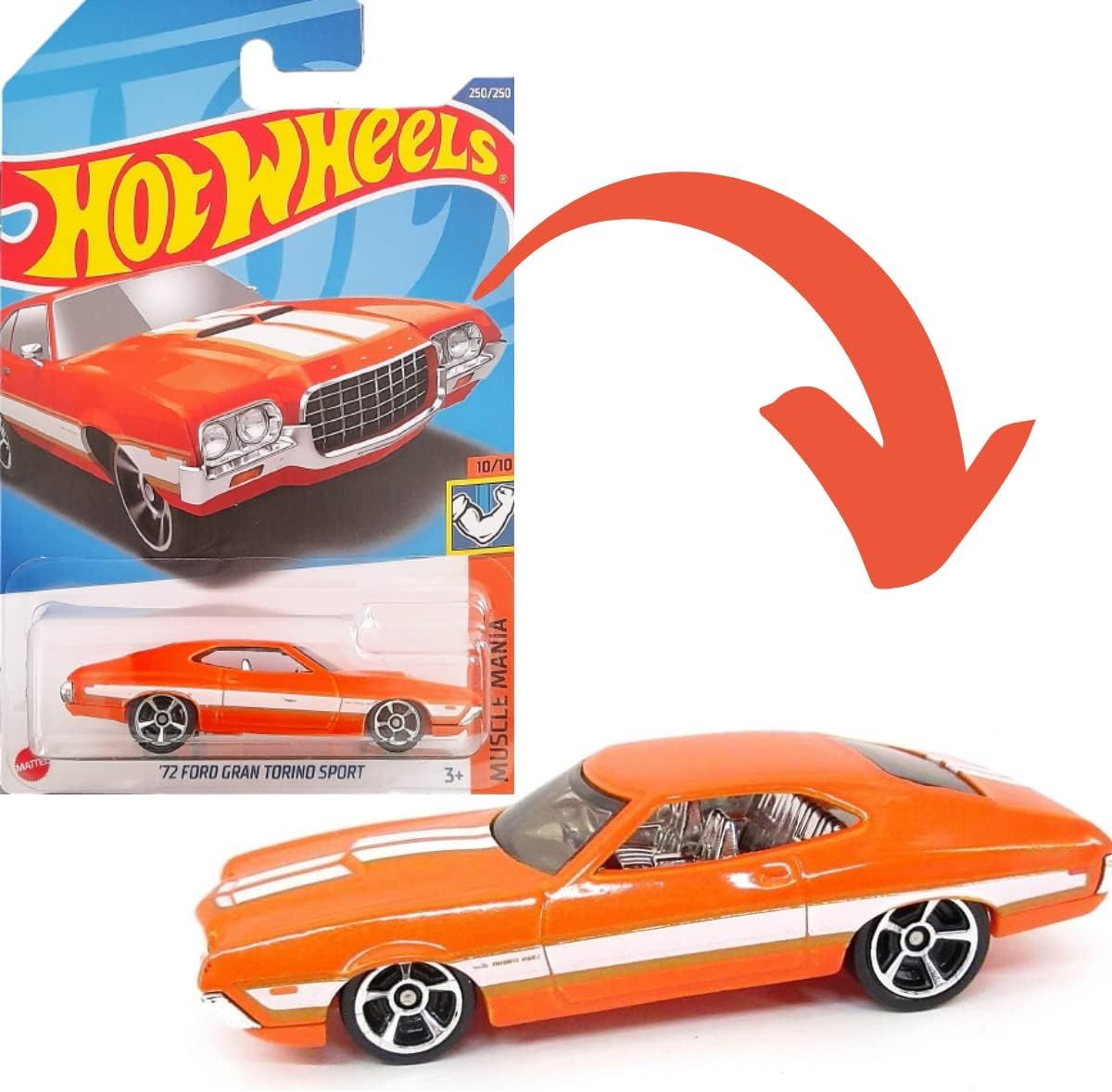 Машинка базовая Hot Wheels 72 Ford Gran Torino Sport - купить с доставкой  по выгодным ценам в интернет-магазине OZON (1315642049)