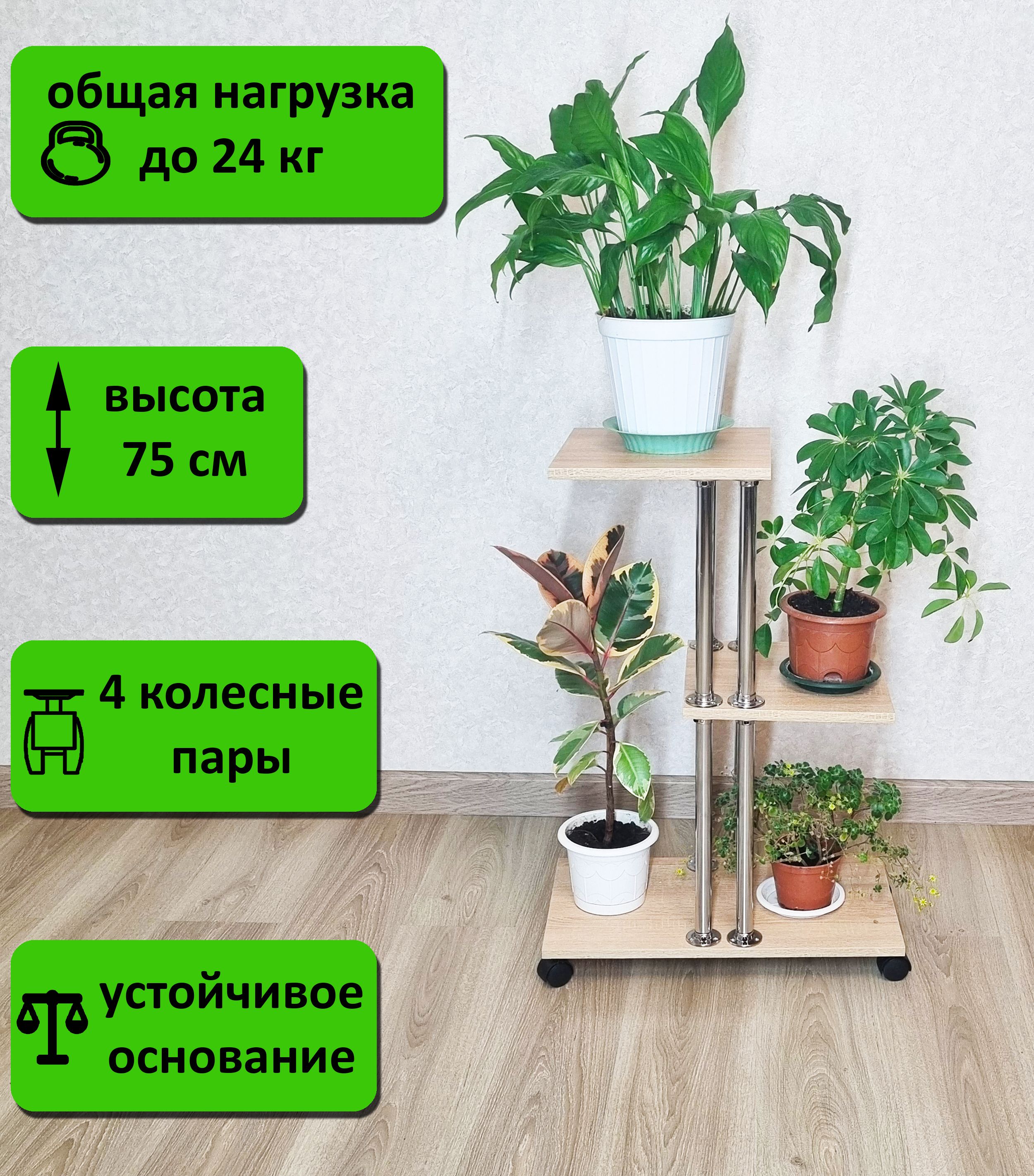 Полка Напольная Для Цветов Купить Недорого
