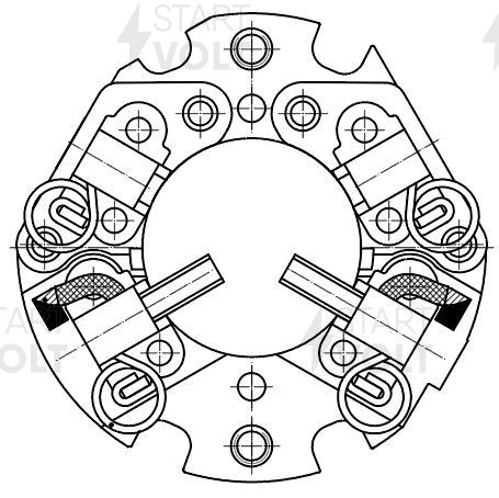 УзелщеточныйстартерадляавтомобилейMitsubishiOutlander(02-),Galant(96-)2.0i,2.4i(2щётки)/VBS1101