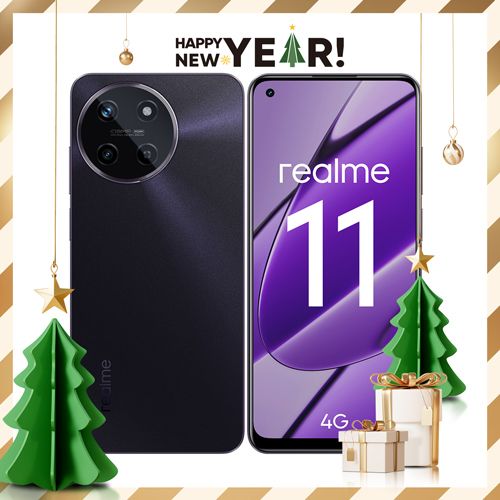 realmeСмартфон118/128ГБ,черный