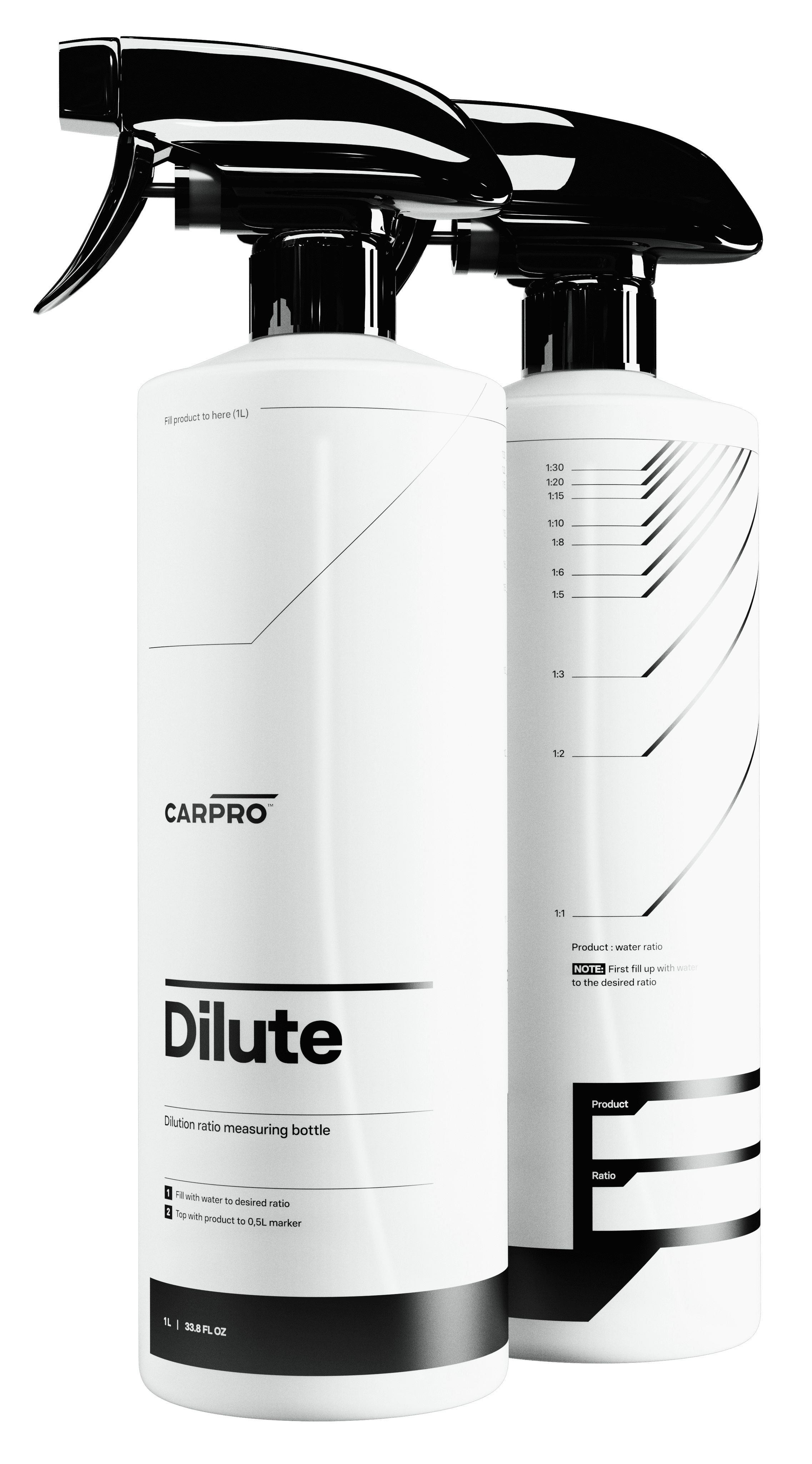 Бутылка пустая для смешивания Dilute mixer bottle 1л CP-DMB CarPro