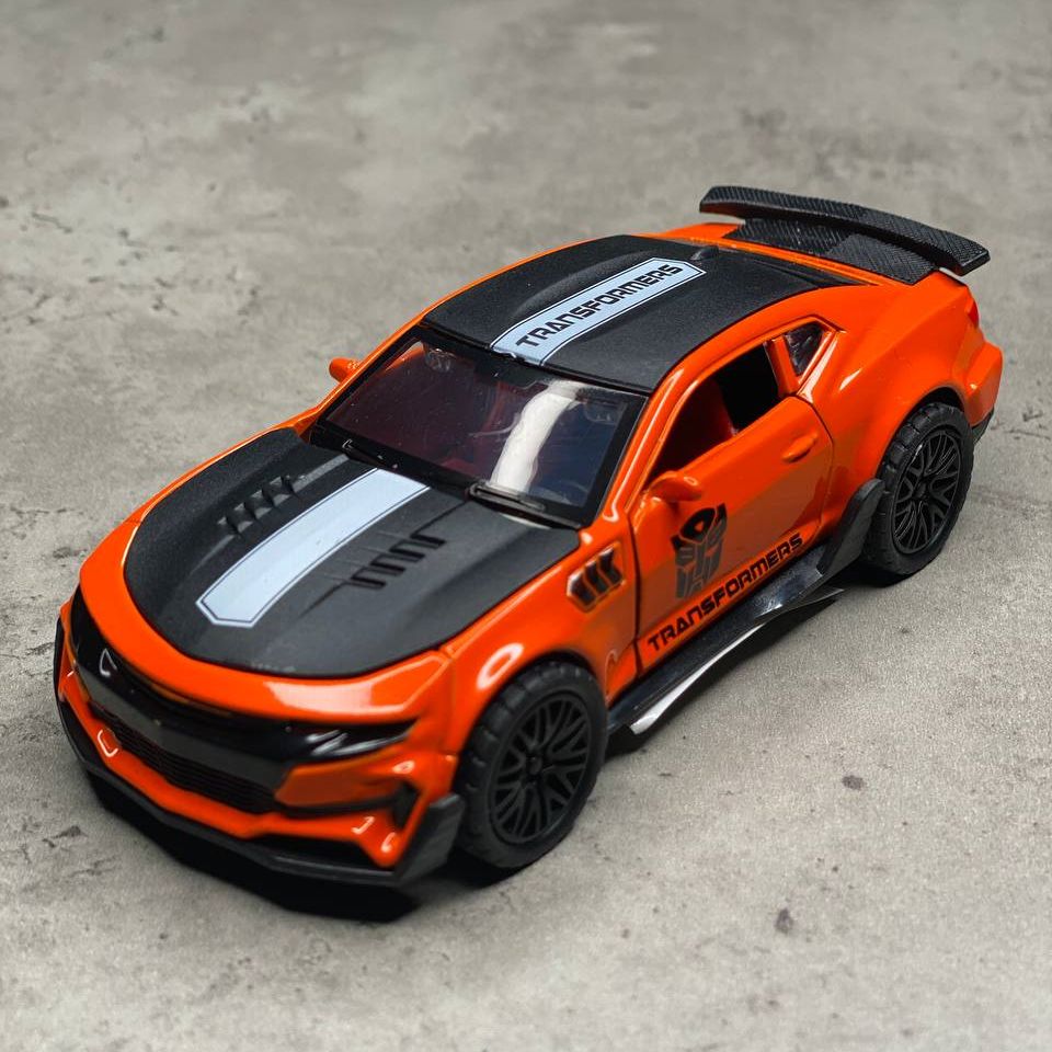 Металлическая машинка Chevrolet Camaro Шевроле Комаро Трансформеры 1:36  инерционная, цвет оранжевый - купить с доставкой по выгодным ценам в  интернет-магазине OZON (1039508072)