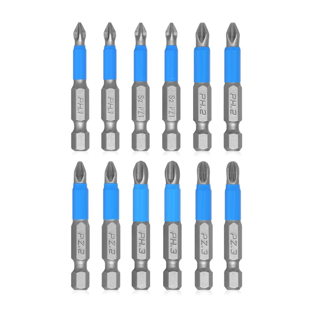 Отвертка,МагнитныебитыPH2,1набориз12штук.