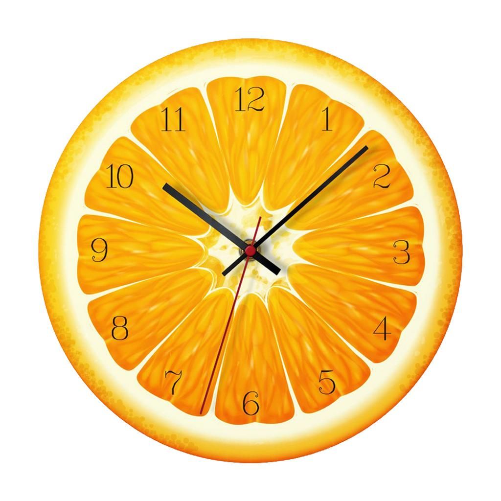 Фруктовые часы. Часы настенные. Кухонные часы. Настенные часы апельсин. Часы настенные "фрукты".