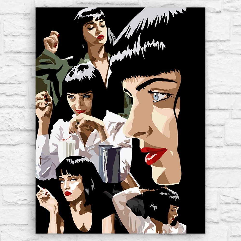 His del tones. Mia Wallace Pop Art.