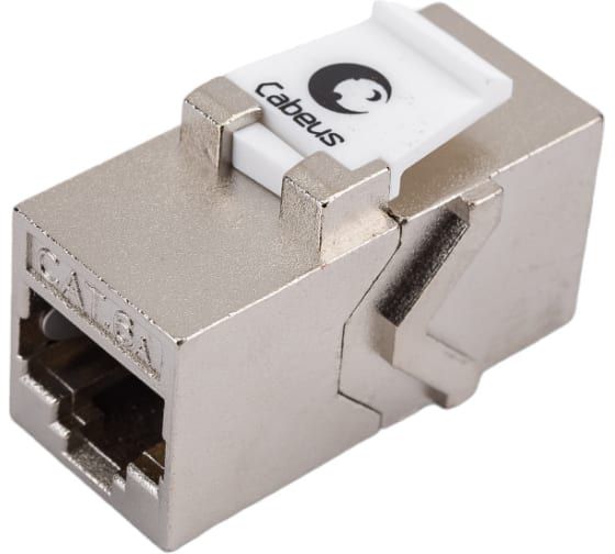 ПроходнойадаптерCabeusRJ45-RJ45(8p8c),категория6a,экранированныйCA-8p8c-C6a-SH