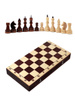 Шахматы турнирные парафинированные с темной доской - изображение