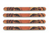 Zinger Пилка прямая (EA-1318) для натуральных и искусственных ногтей, глаза тигра, 4шт. - изображение