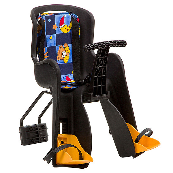 Кресло детское Переднее GH-908E черное с разноцветным текстилем. Уцененный товар  #1
