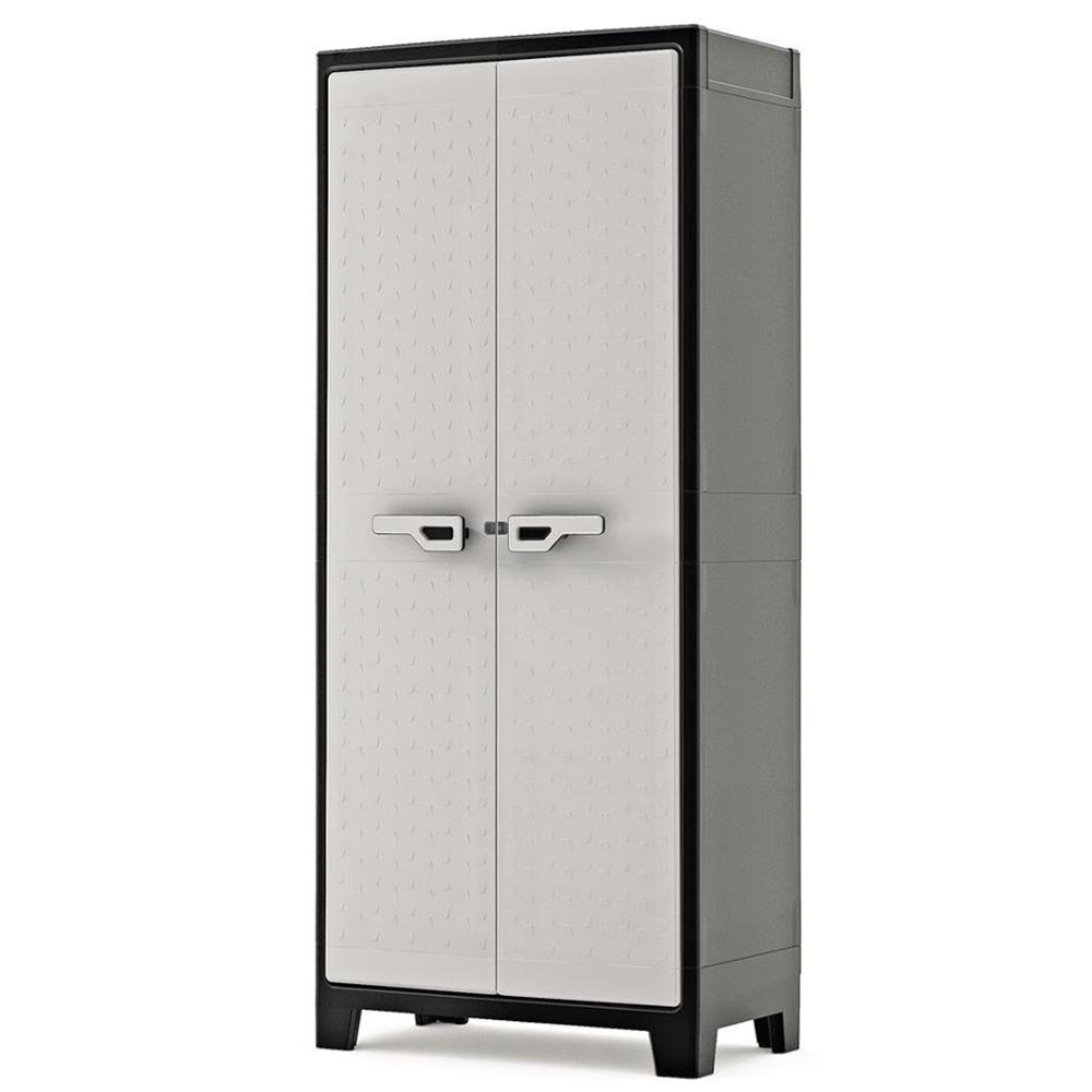 Шкаф распашной Keter Titan Multispace 80x44x182 см, черносерый купить по выгодной