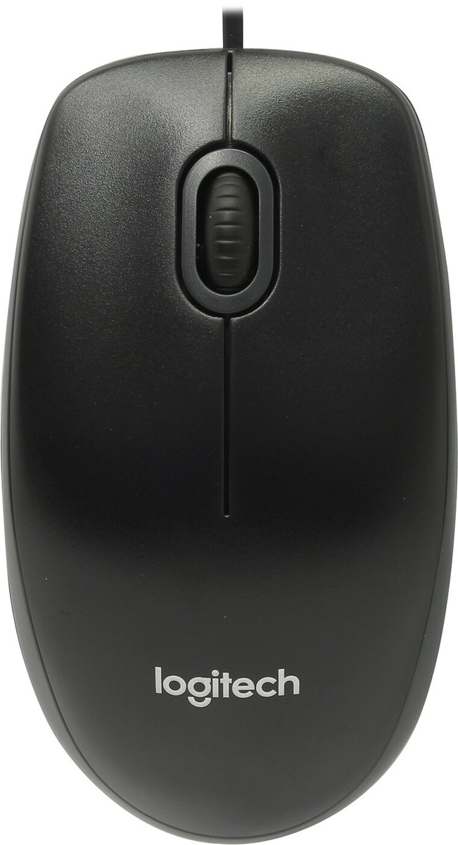 Мышь проводная Logitech B100, черный — купить в интернет-магазине OZON ...