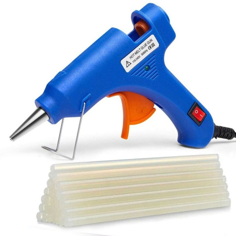 Стержни клеевые 7 мм и клеевой пистолет /Стержень клеевой длина 20 см ...