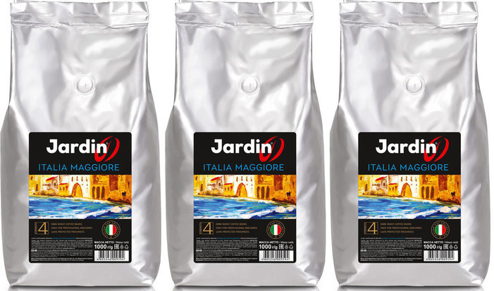 Кофе в зернах JARDIN ITALIA MAGGIORE, 1000гр х 3 пачки (Professional ...