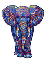 Пазл деревянный "Величественный слон" / Головоломка / Развивающая игра / Для детей и взрослых / 24х19 см. Спонсорские товары