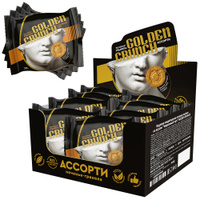 Печенье гранола овсяное Golden Crunch Ассорти вкуса ,   коробка 32 штуки (8 уп по 4шт) . Спонсорские товары