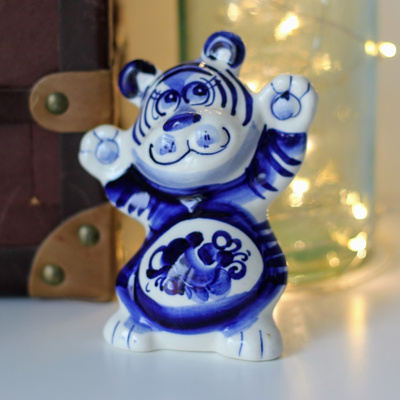 Копилка - Змей Горыныч, Ковровская глиняная игрушка, ручная авторская ...