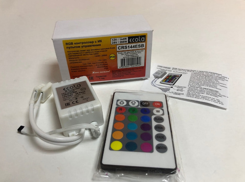 Контроллер ip20. Ecola контроллер 12v 144w 12a RGB C ИК пультом crs144esb. RGB контроллер с ИК пультом управления 12а 144 w/12 v ip20 Ecola crs144esb. Блок питания Ecola crs144esb 144w 12v 12a с ИК пультом. Усилитель 144w 12v 12a RGB ip65 ленты.