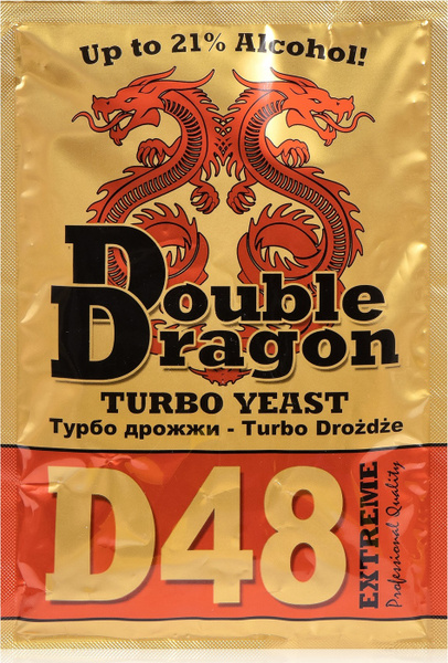 Дрожжи спиртовые Double Dragon D48 Turbo / Дабл Драгон Д48 Турбо, 1 ...