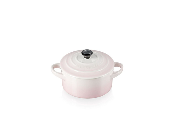 Керамическая кокотница с крышкой, 10 см, Le Creuset, Светло-розовый ...