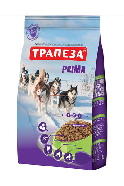 Сухой корм ТРАПЕЗА ПРИМА для активных взрослых собак всех пород (10 кг ...