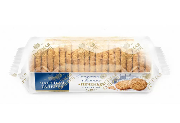 Частная Галерея Лондонское овсяное печенье с кунжутом, 210 г - купить с ...