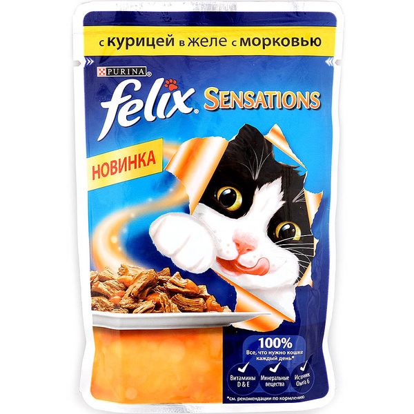 Феликс влажный корм для кошек Ozon