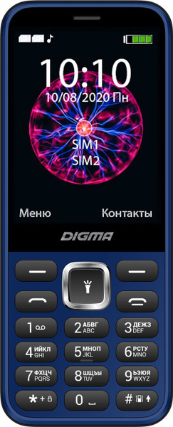 Мобильный телефон Digma Linx C281, синий - купить по выгодной цене в ...