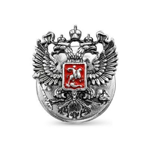 Серебряный значок "Герб России" купить на OZON по низкой цене (250978279)