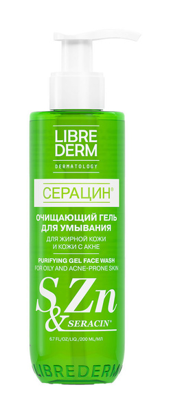 LIBREDERM Гель для лица Серацин для умывания очищающий, 200 мл - купить ...