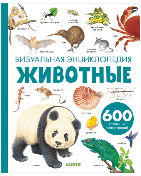 Животные. Визуальная энциклопедия / 600 детальных иллюстраций ...