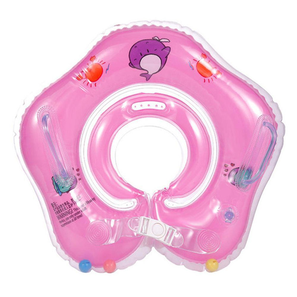 Надувной круг на шею для купания и плавания детей 0+ в ванне и бассейне ...