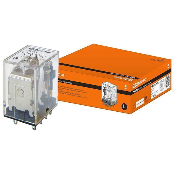 Реле промежуточное РЭК78/4 (4 группы переключающих контактов, 3А, 12В ...