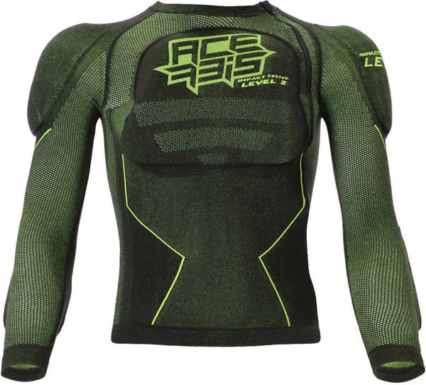Acerbis Harnais De Protection X-FIT Future Level 2 Noir/Jaune Taille L/XL - Équipement Moto Tout Terrain Résistant Et Confortable