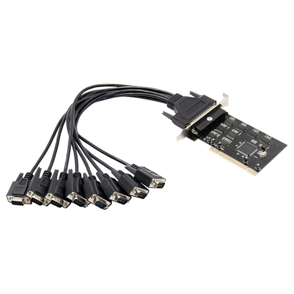 Плата адаптера последовательного порта PCI на 8 PCI RS232 Настольный ...